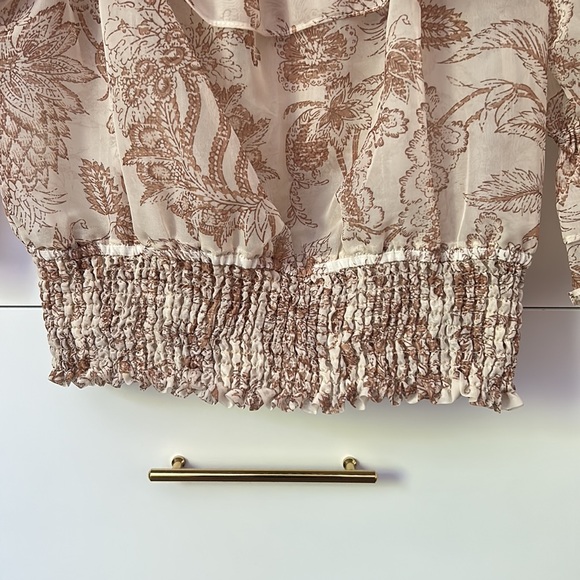 Anthropologie off the shoulder ruffle top size S - Picture 5 of 10